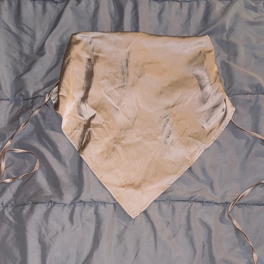 Satin Strappy Crop Top